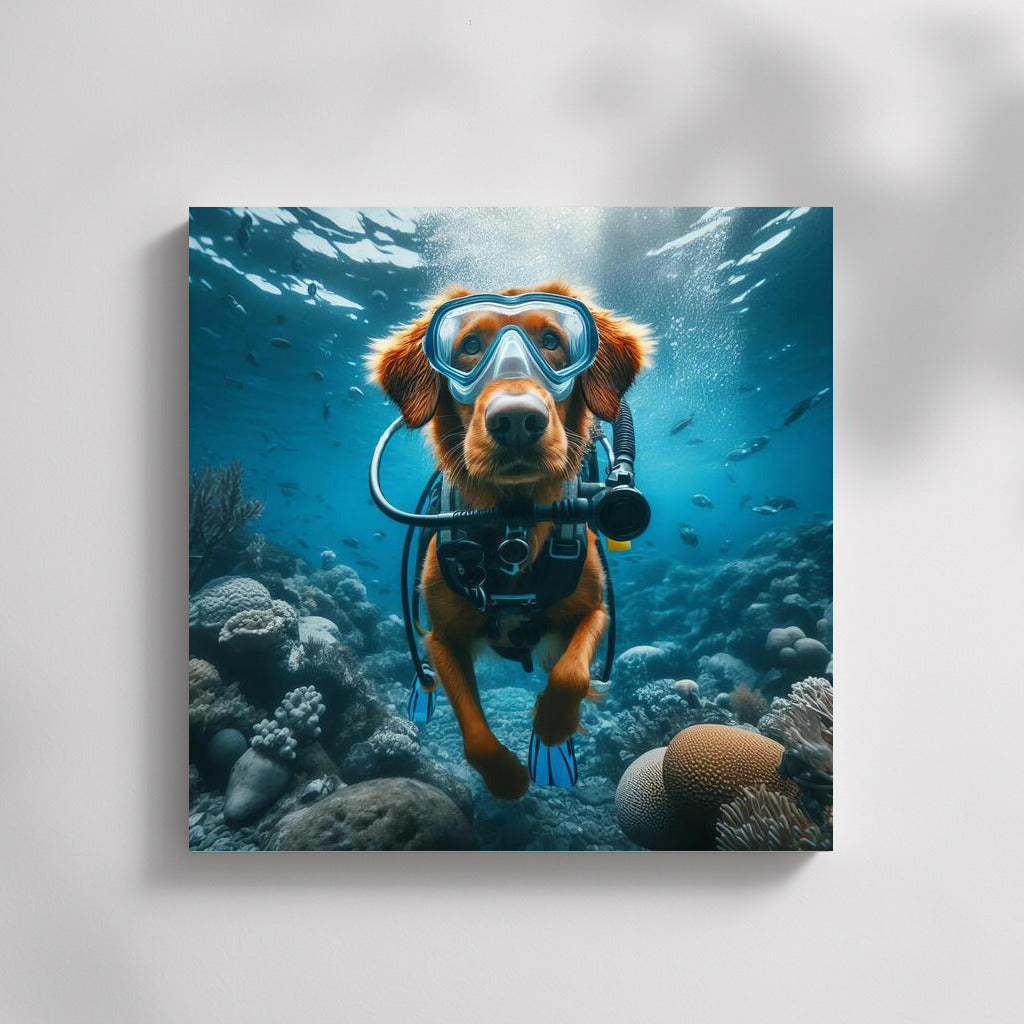 Diving Dog: Underwater Journey into the Depths of the Ocean