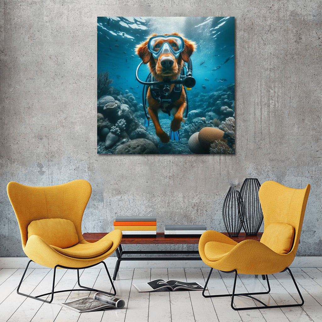 Diving Dog: Underwater Journey into the Depths of the Ocean
