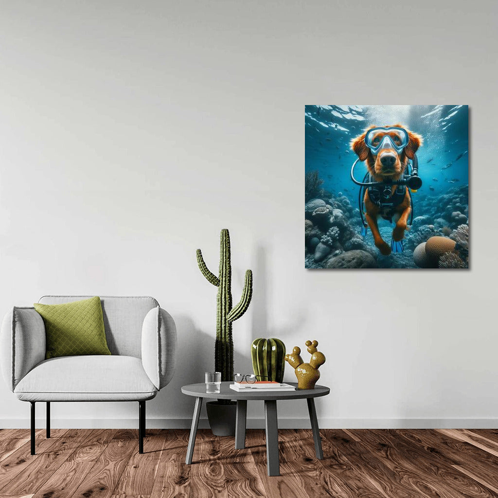 Diving Dog: Underwater Journey into the Depths of the Ocean