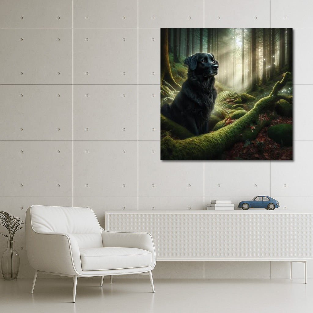 Dog in the Enchanted Forest: Magical Contemplation