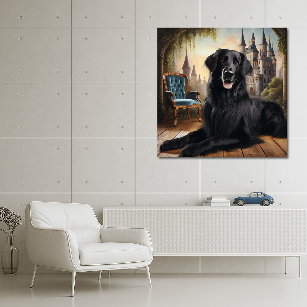 Magical Labrador in the Dream Castle: Fairytale World on Your Wall