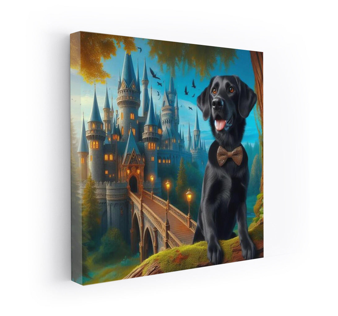 Dog and Butterfly at the Fairytale Castle: Magical Dream World