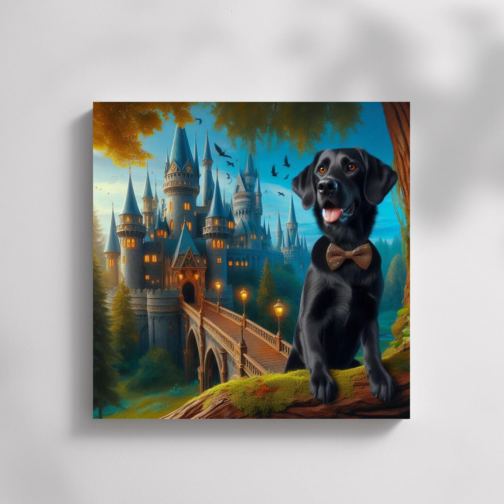 Dog and Butterfly at the Fairytale Castle: Magical Dream World