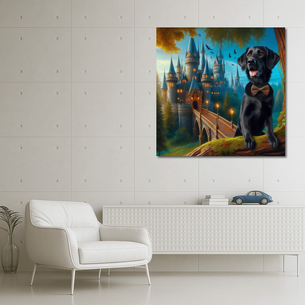 Dog and Butterfly at the Fairytale Castle: Magical Dream World