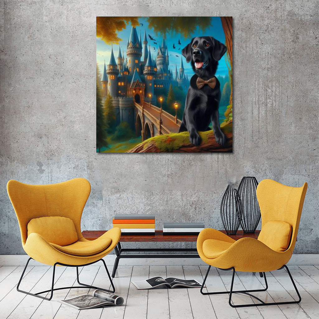 Dog and Butterfly at the Fairytale Castle: Magical Dream World