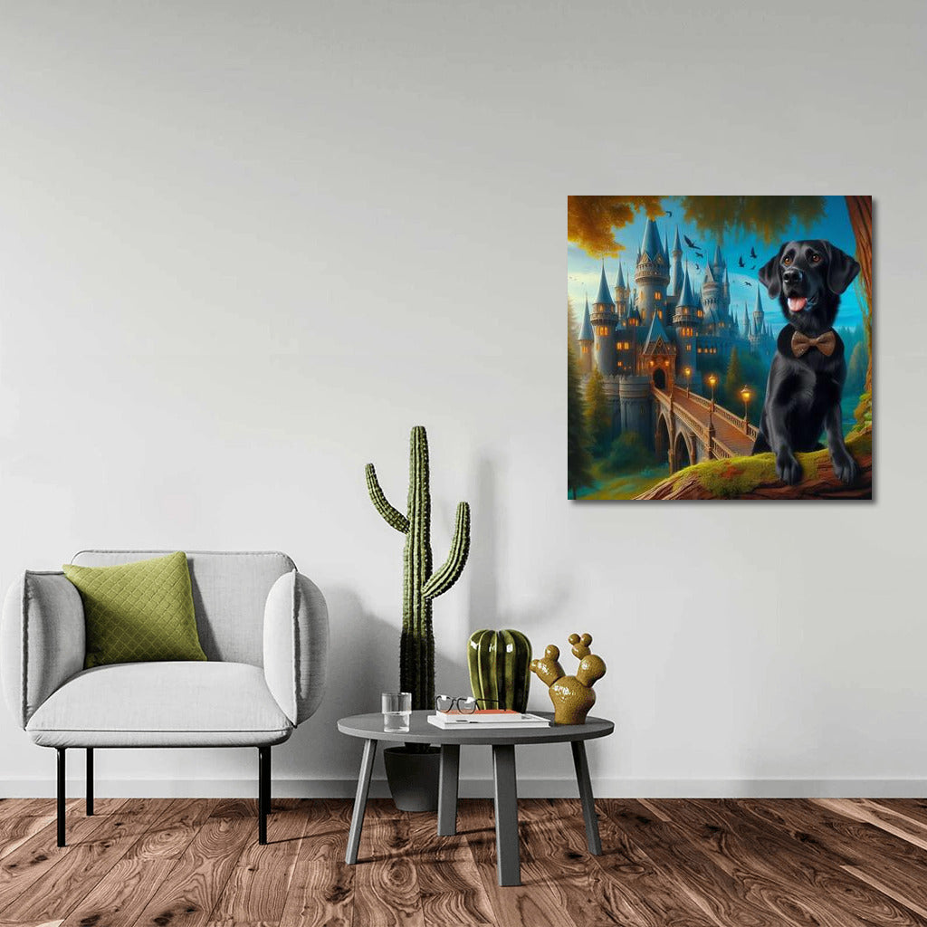 Dog and Butterfly at the Fairytale Castle: Magical Dream World