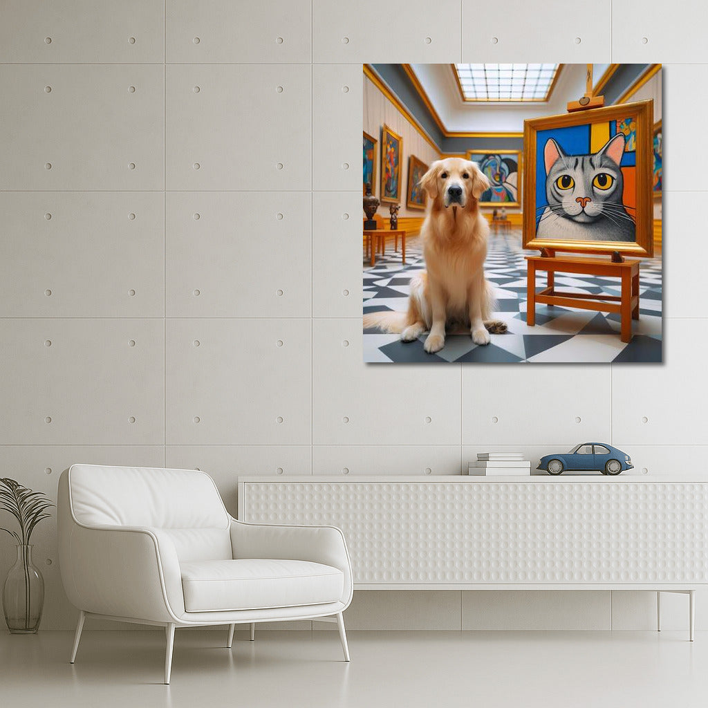 Charm in the Gallery: The Connoisseur Dog