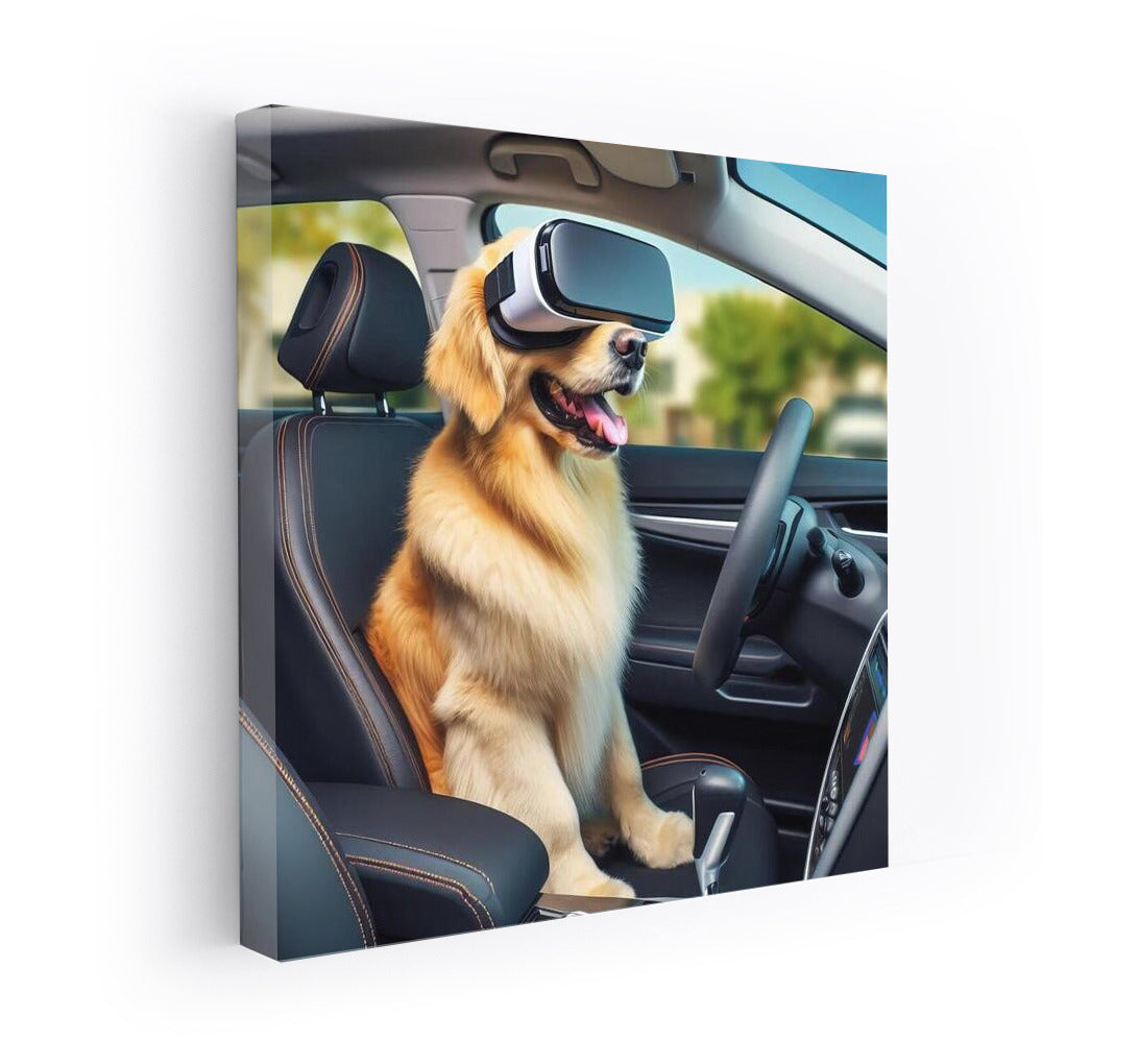 Futuristic Journey: Dog in the Car of the Future 2