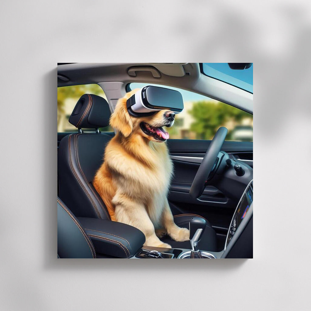 Futuristic Journey: Dog in the Car of the Future 2