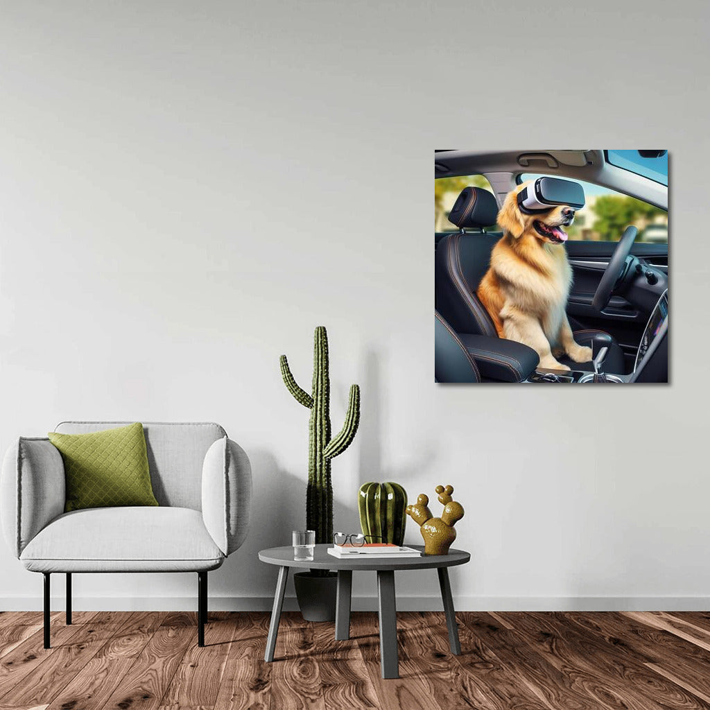 Futuristic Journey: Dog in the Car of the Future 2