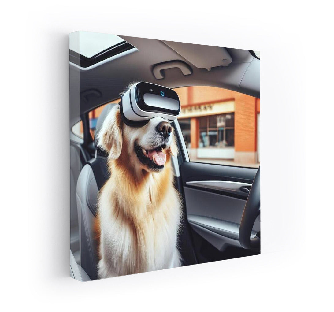 Playful Dog in Tesla: Virtual Odyssey 3
