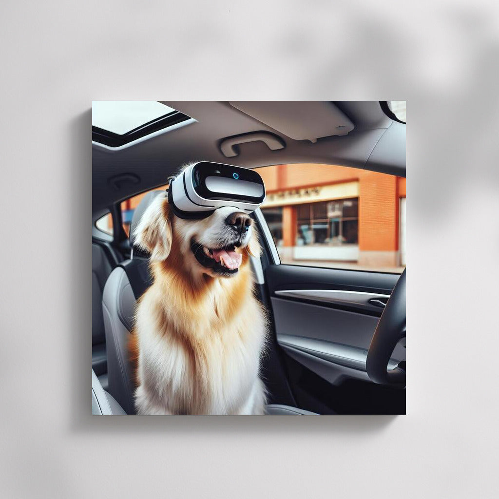 Playful Dog in Tesla: Virtual Odyssey 3
