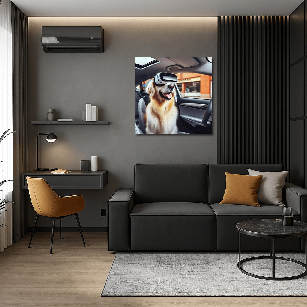 Playful Dog in Tesla: Virtual Odyssey 3