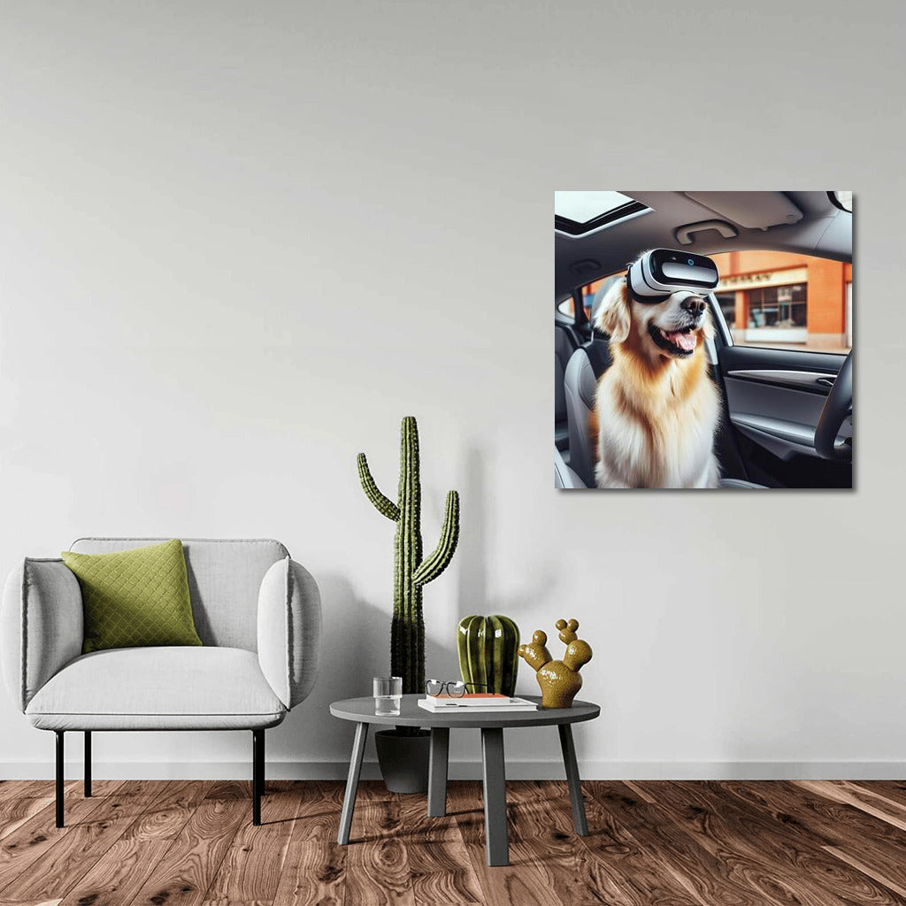 Playful Dog in Tesla: Virtual Odyssey 3