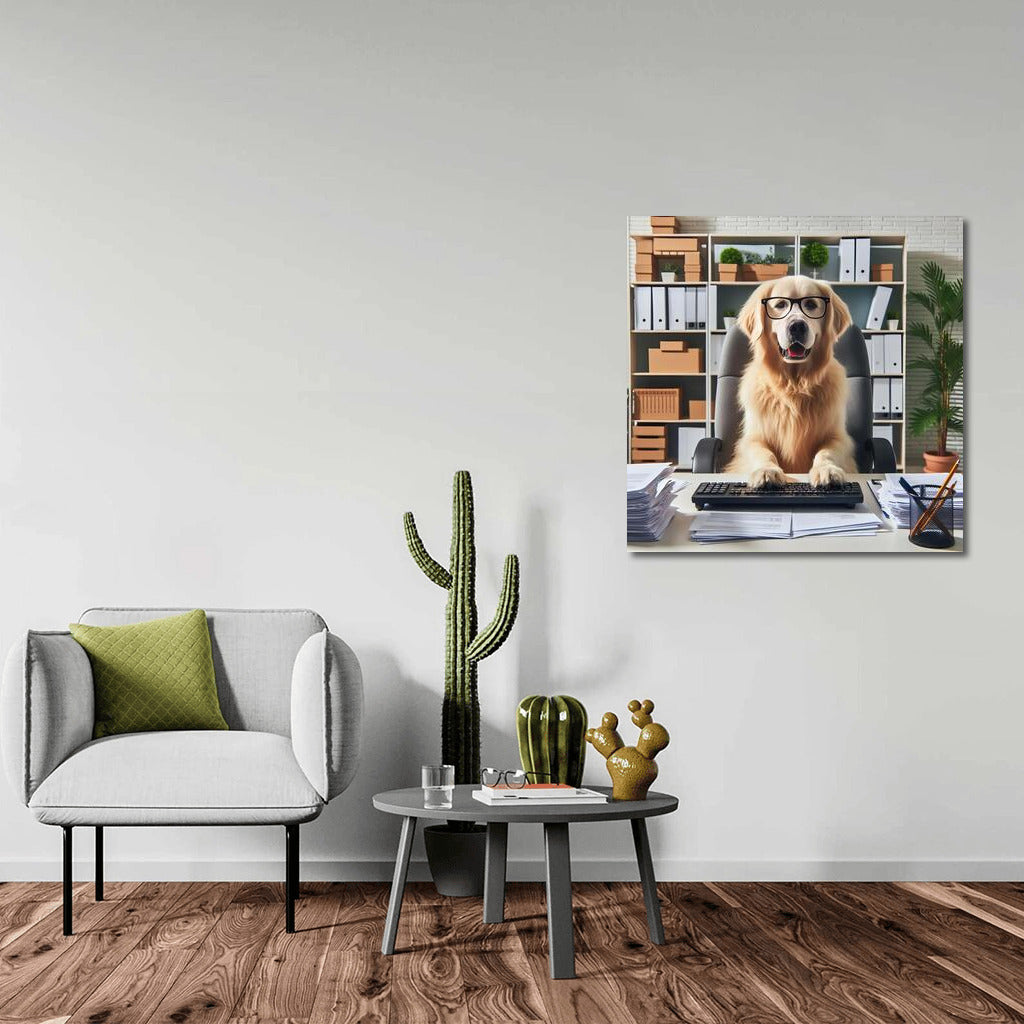 Office Dog: A Workday at the Computer