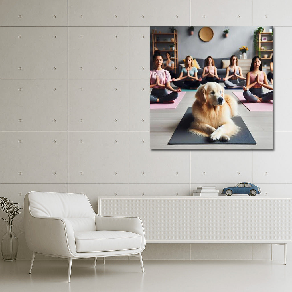 Yoga with Labrador: Calm and Harmony in the Studio