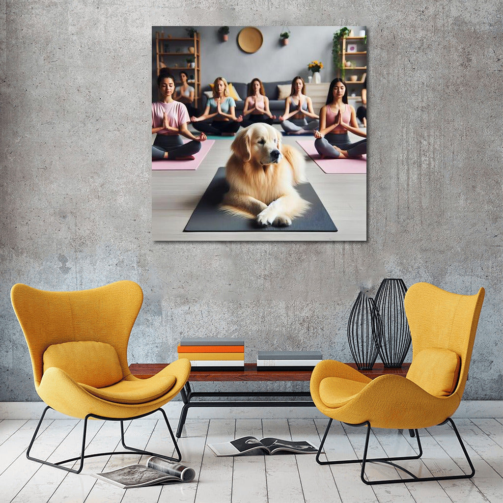 Yoga with Labrador: Calm and Harmony in the Studio