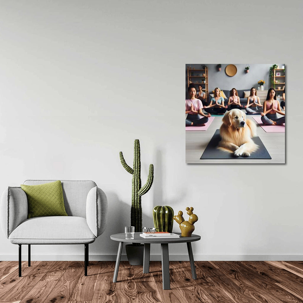 Yoga with Labrador: Calm and Harmony in the Studio