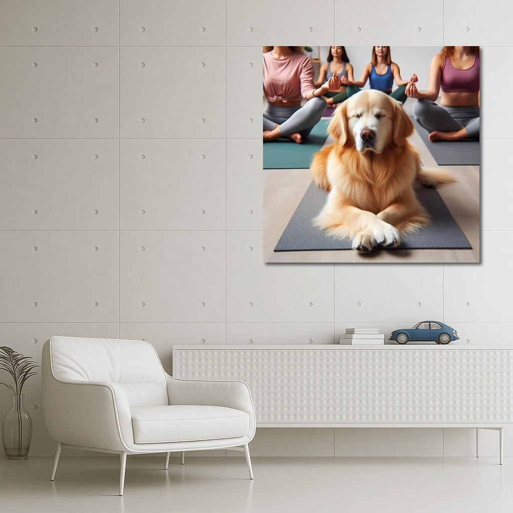 Yoga with Labrador: Harmony and Tranquility in the Studio
