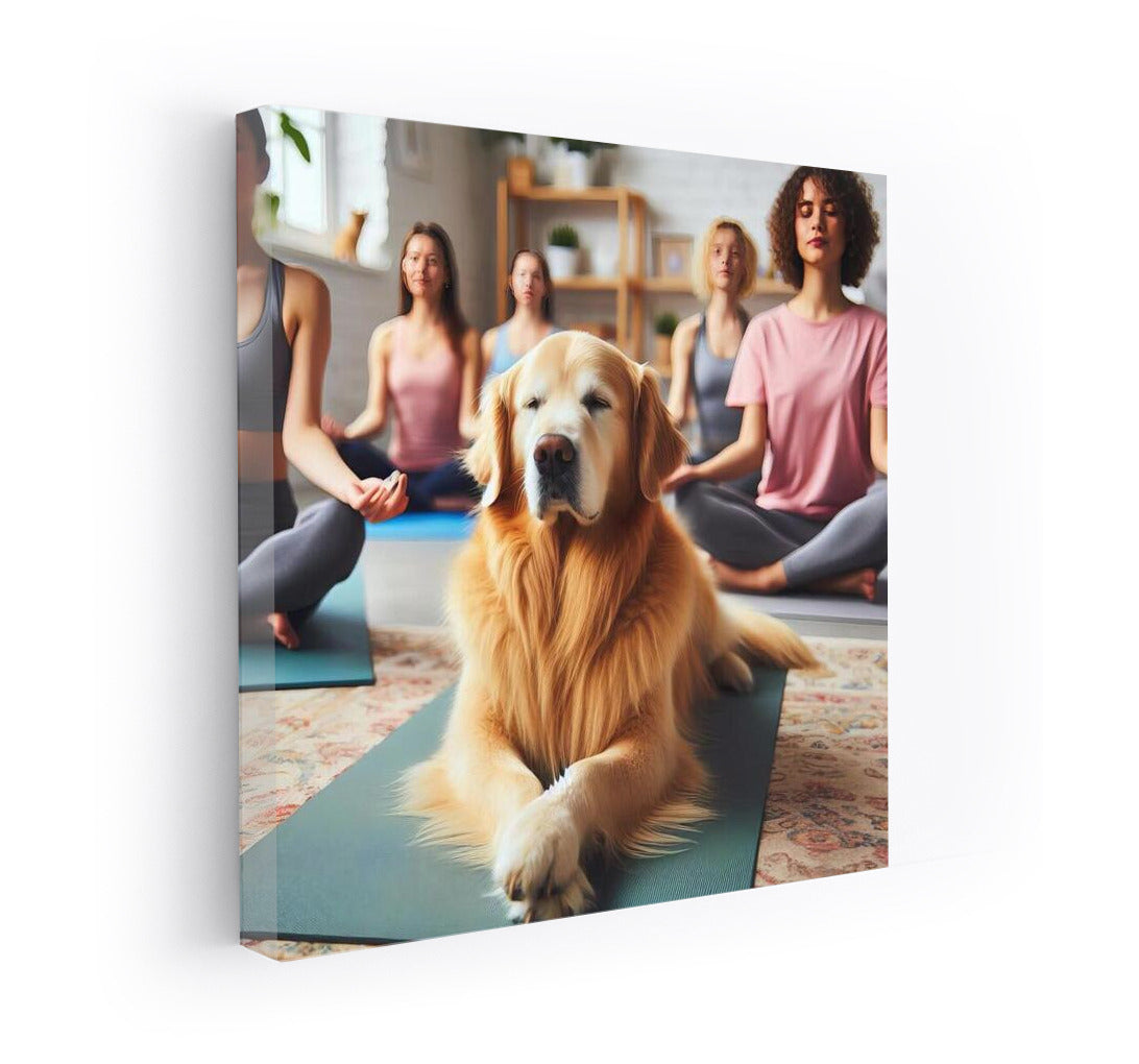 Yoga Zen: Dog in the Harmony Studio