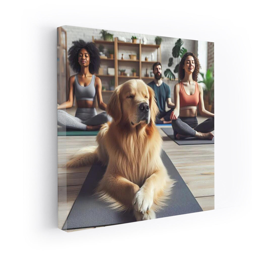 Yoga Guru: Dog in the Harmony Studio