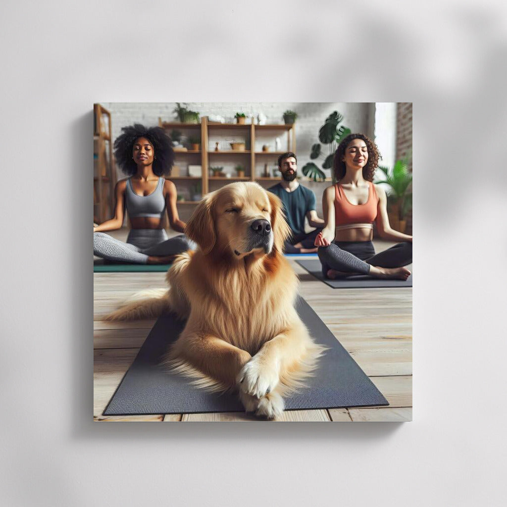 Yoga Guru: Dog in the Harmony Studio