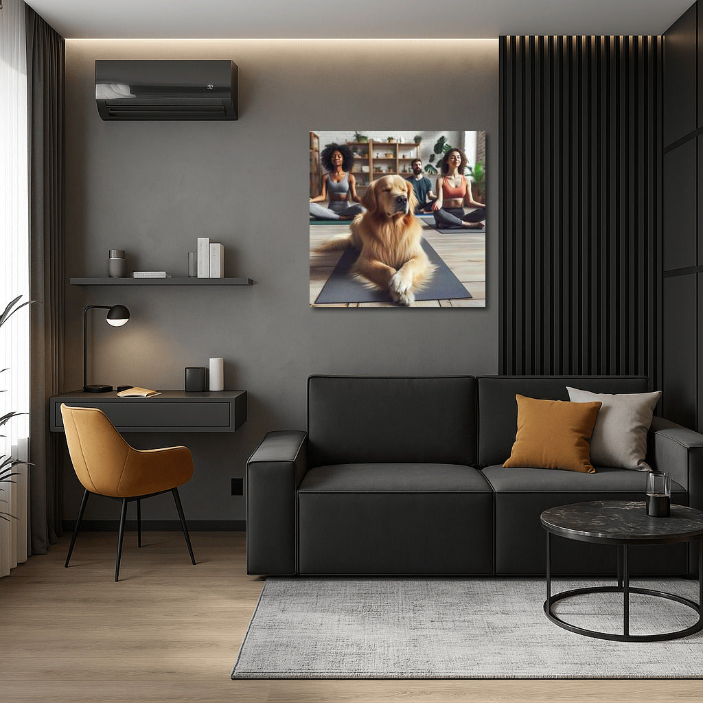 Yoga Guru: Dog in the Harmony Studio