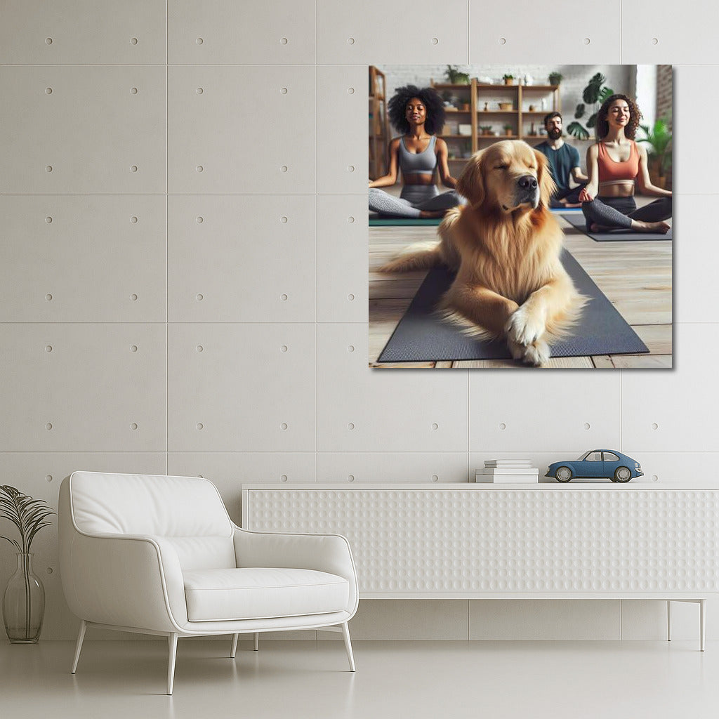 Yoga Guru: Dog in the Harmony Studio