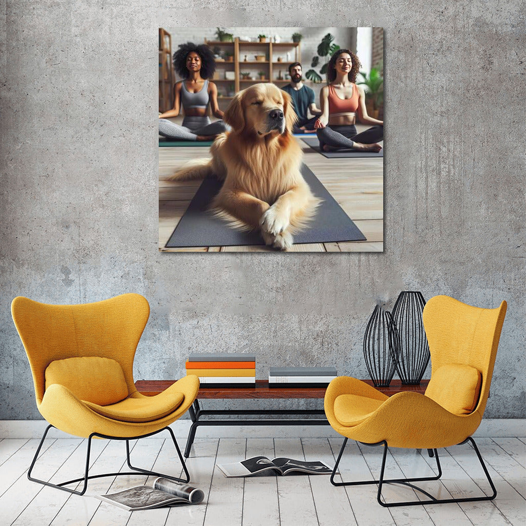 Yoga Guru: Dog in the Harmony Studio