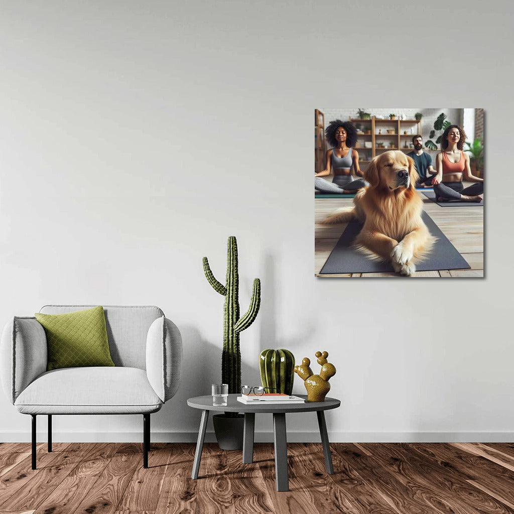 Yoga Guru: Dog in the Harmony Studio