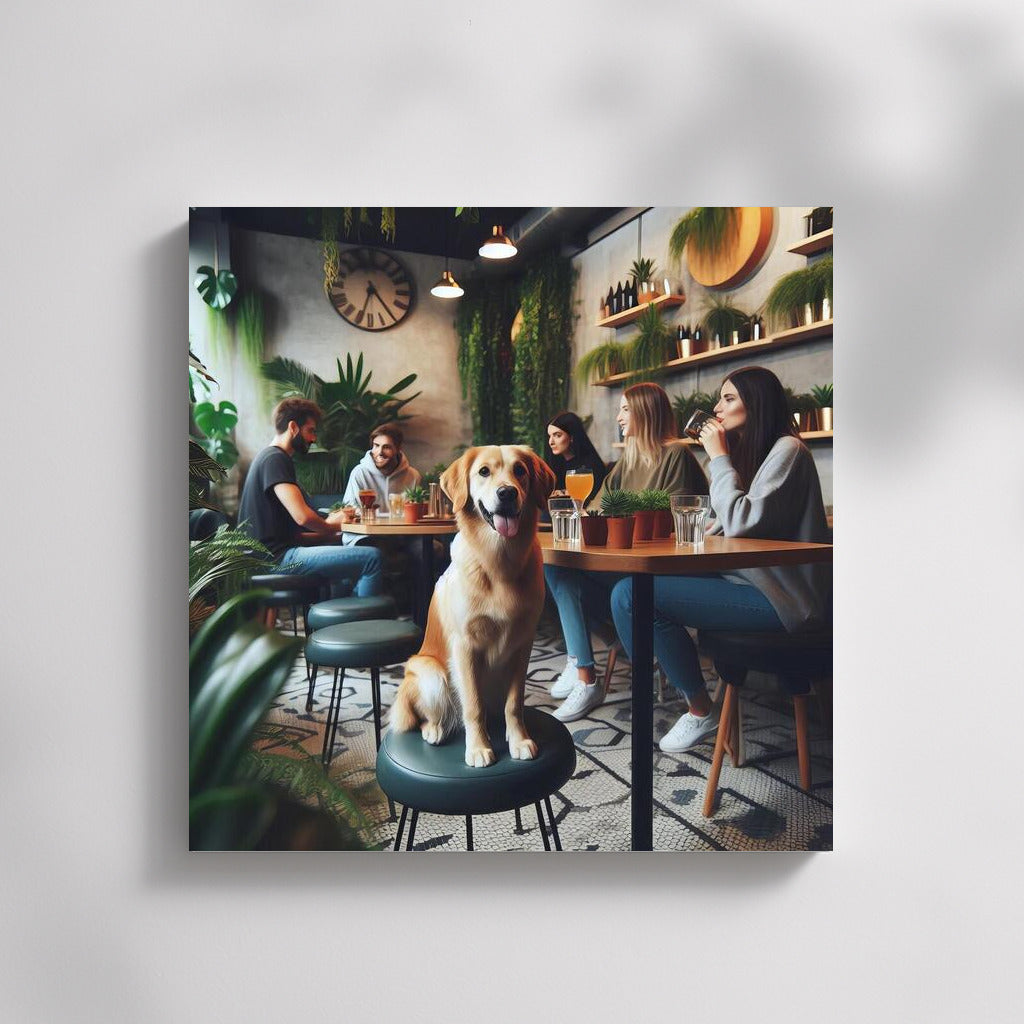Cafe Charm: Dog in the Center of Attention