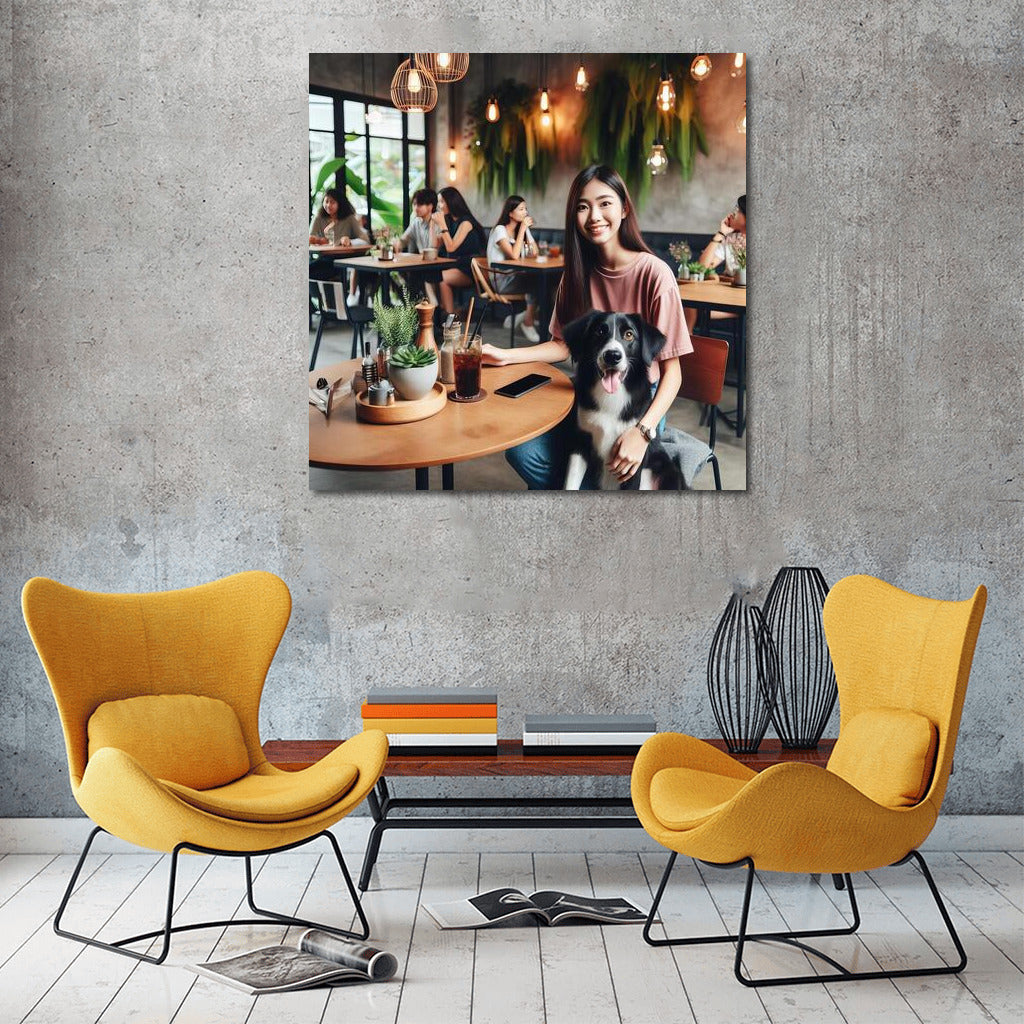 Positive Pet in Modern Cafe: Dog Modern Cafe 4