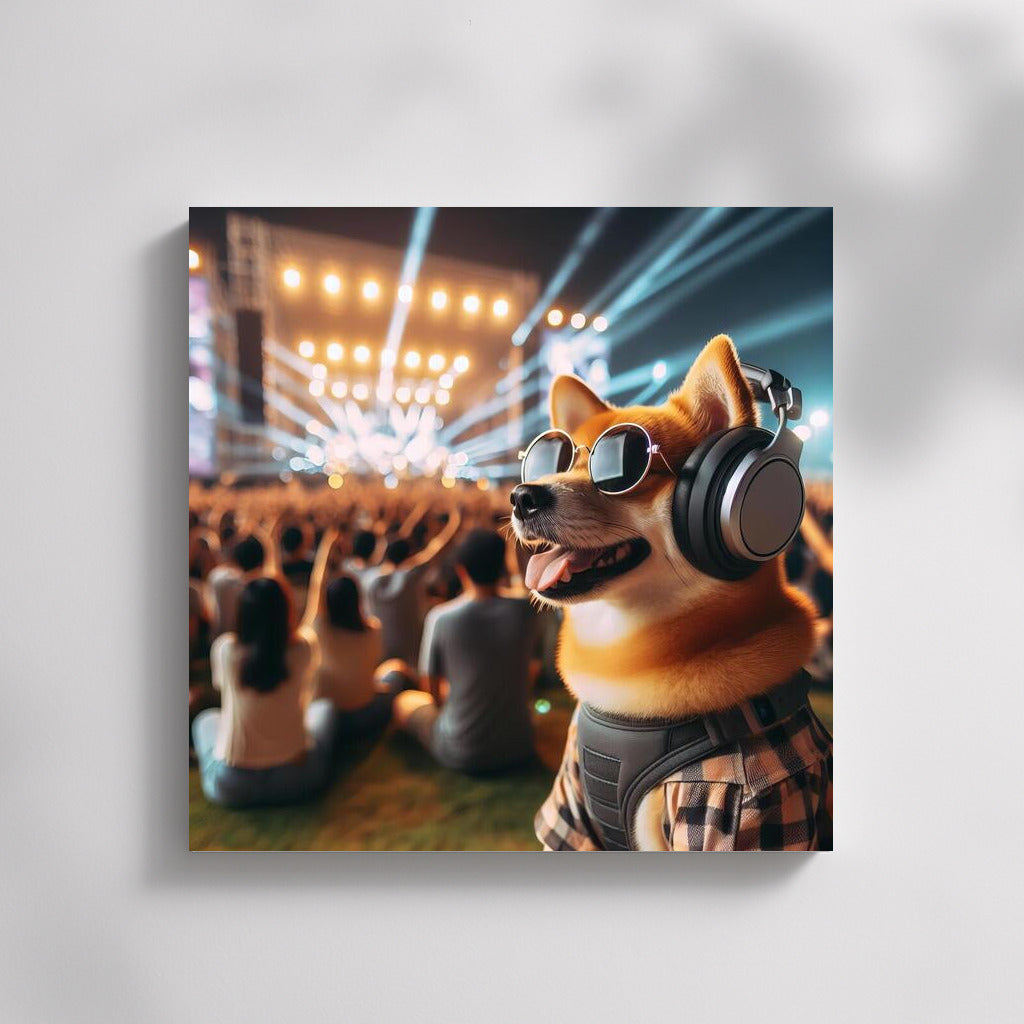 Freedom Festival: Dog in Headphones and Glasses