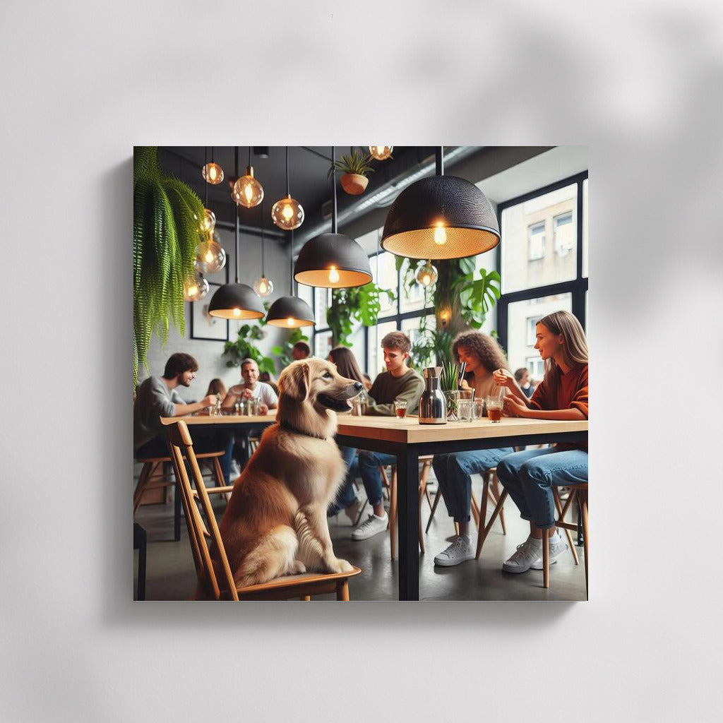 Labrador in a Modern Cafe: Comfort and Style for Your Interior