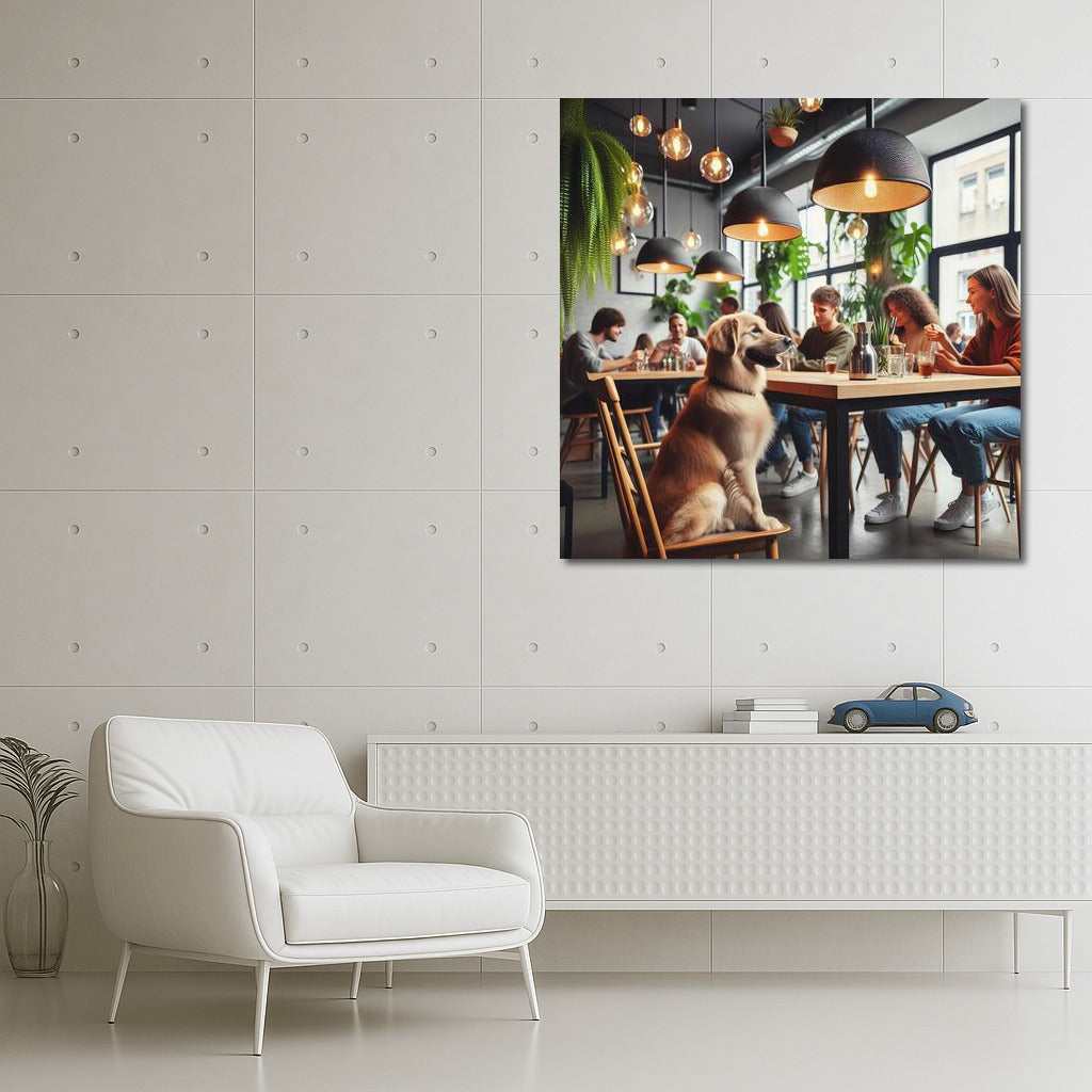 Labrador in a Modern Cafe: Comfort and Style for Your Interior