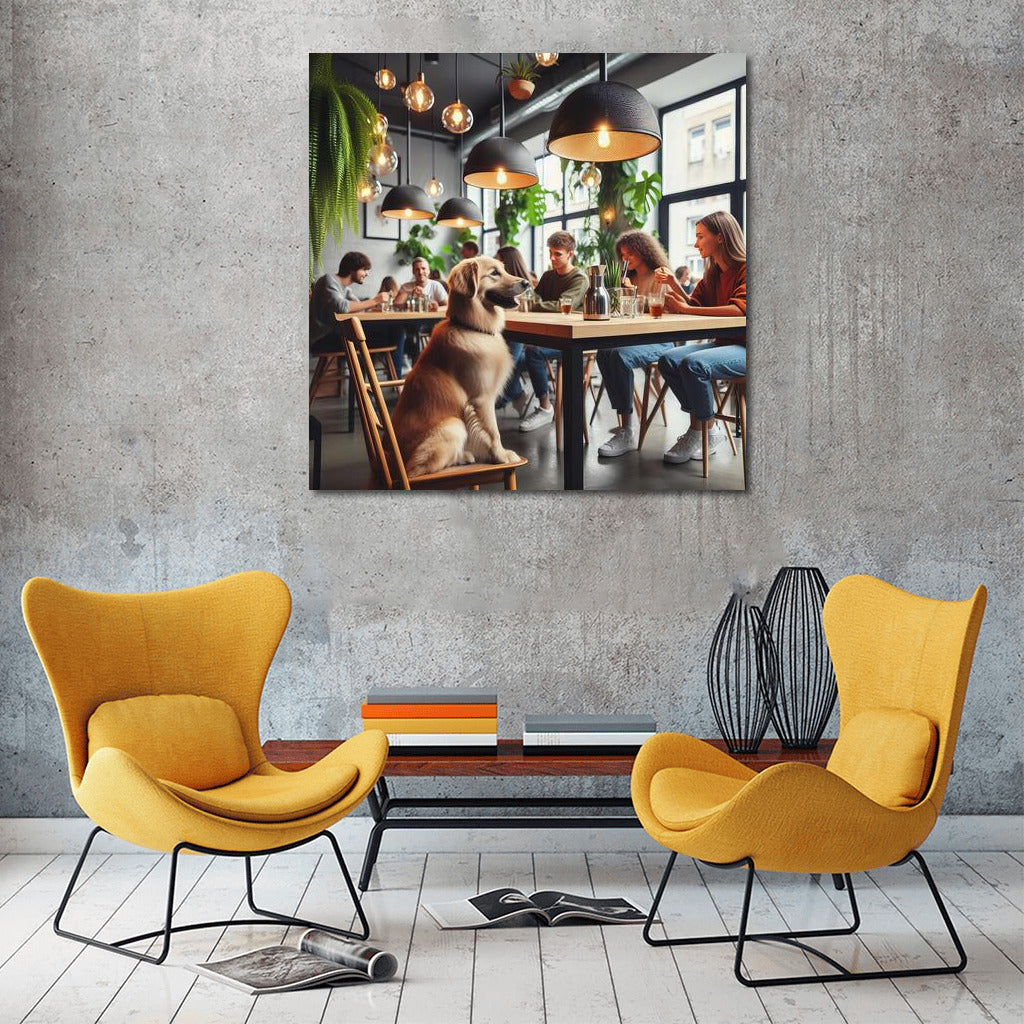 Labrador in a Modern Cafe: Comfort and Style for Your Interior