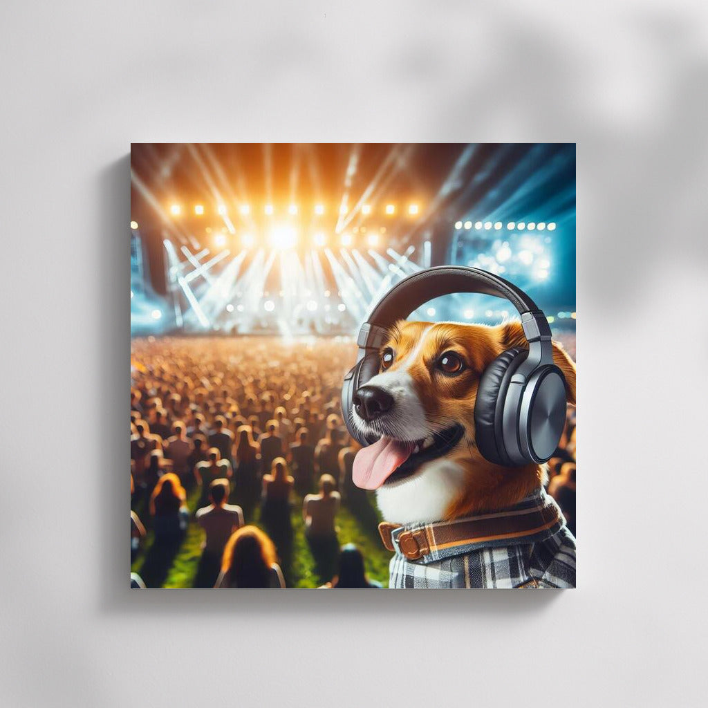 Dog at the Music Festival: Rhythm and Fun in Your Interior