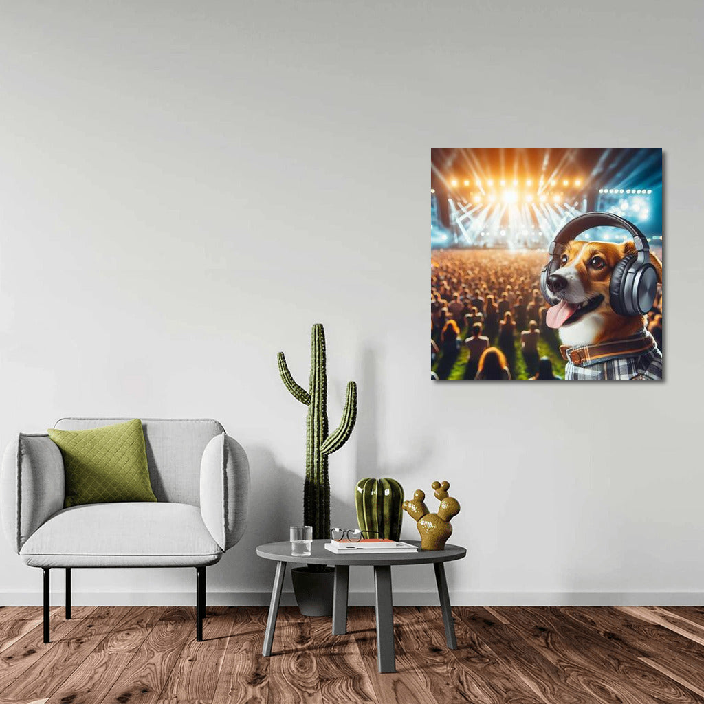 Dog at the Music Festival: Rhythm and Fun in Your Interior