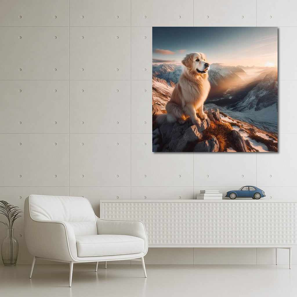 Dog on the Summit: Enjoying the View from a Mountaintop