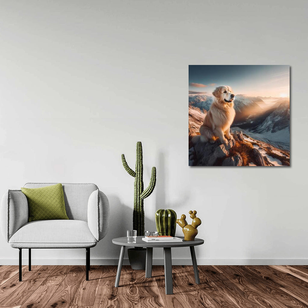 Dog on the Summit: Enjoying the View from a Mountaintop