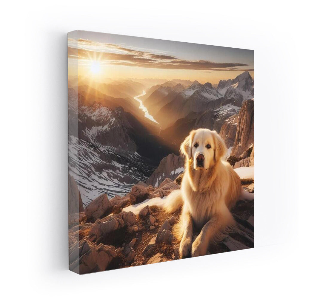 Dog on the Summit: A Mountain View for Nature and Adventure Lovers