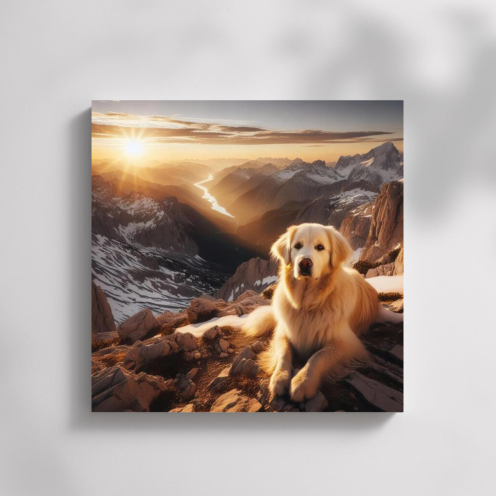 Dog on the Summit: A Mountain View for Nature and Adventure Lovers