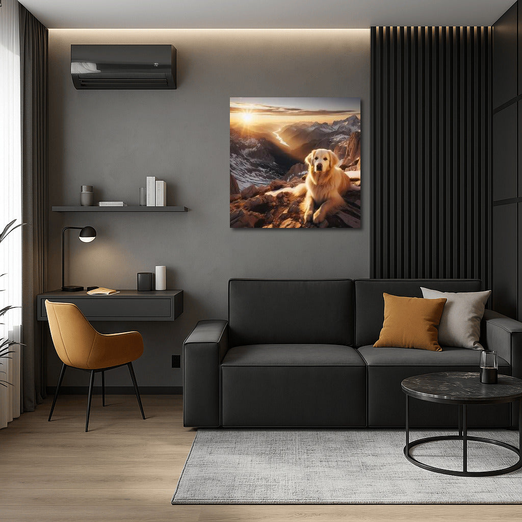 Dog on the Summit: A Mountain View for Nature and Adventure Lovers