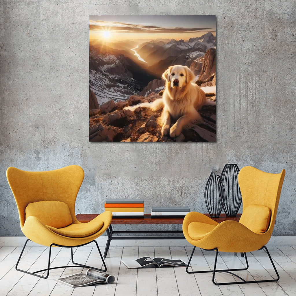 Dog on the Summit: A Mountain View for Nature and Adventure Lovers