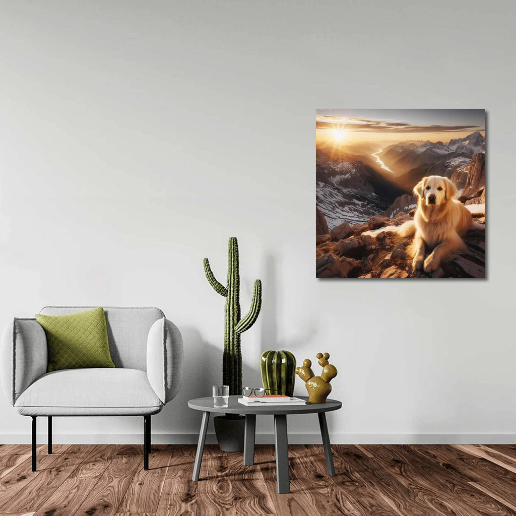 Dog on the Summit: A Mountain View for Nature and Adventure Lovers