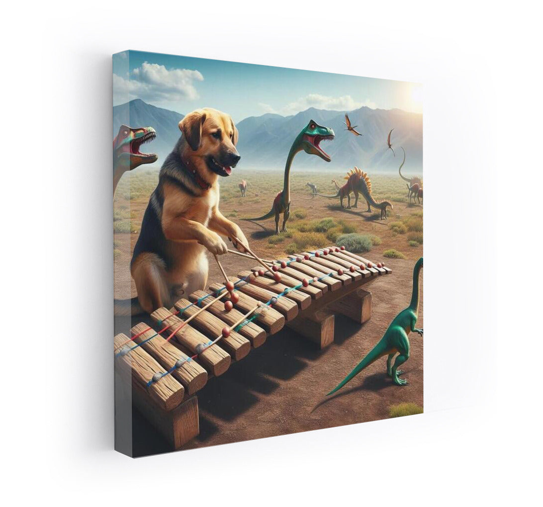 Dog on a Xylophone Made of Dinosaur Bones: Magic Melody