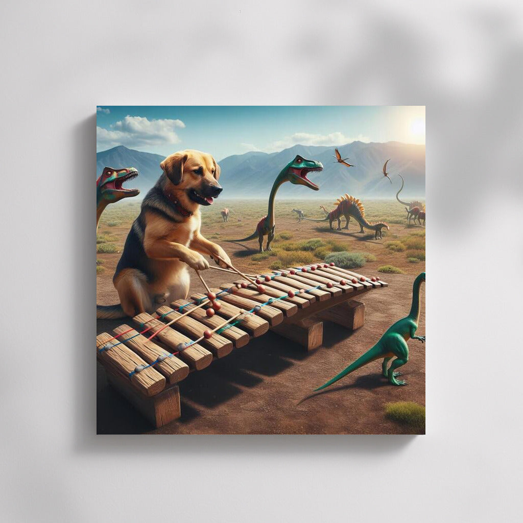 Dog on a Xylophone Made of Dinosaur Bones: Magic Melody
