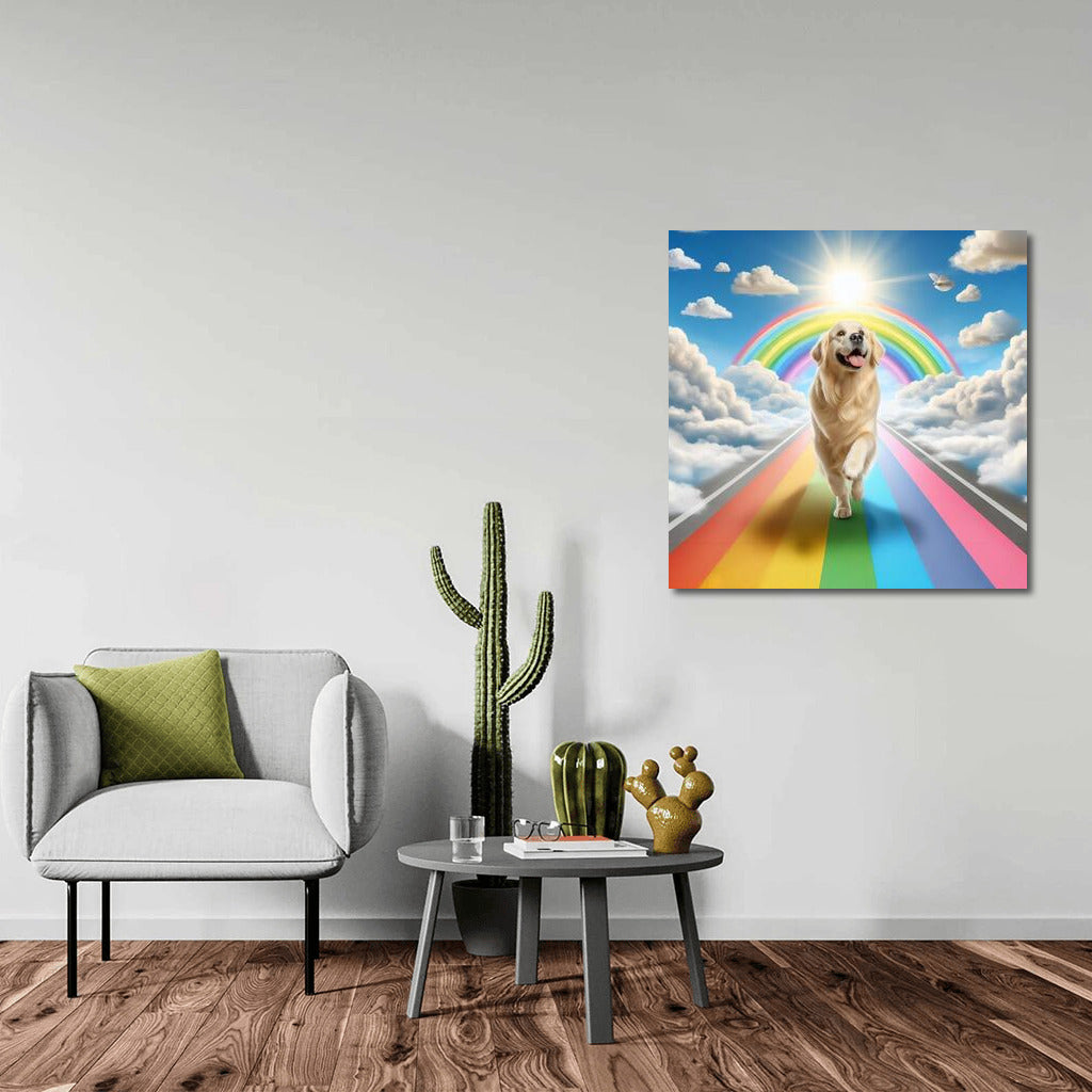 Dog on the Rainbow Road: Sunny Inspiration Every Day