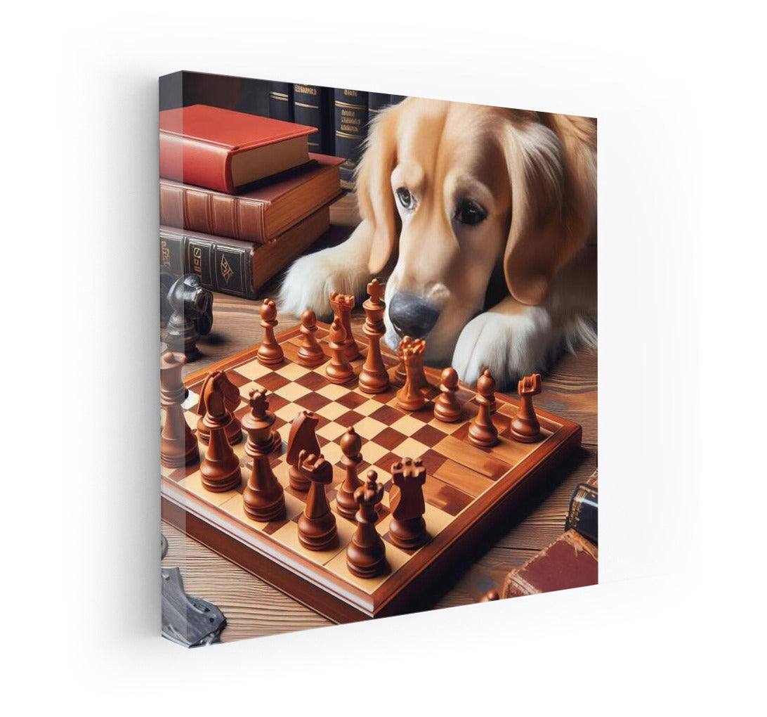 Chess Duel: Dog and Living Pieces in a Battle of Strategies