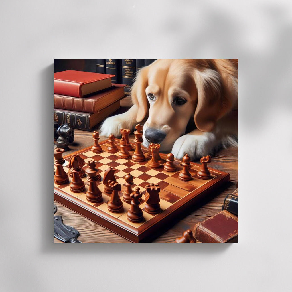 Chess Duel: Dog and Living Pieces in a Battle of Strategies